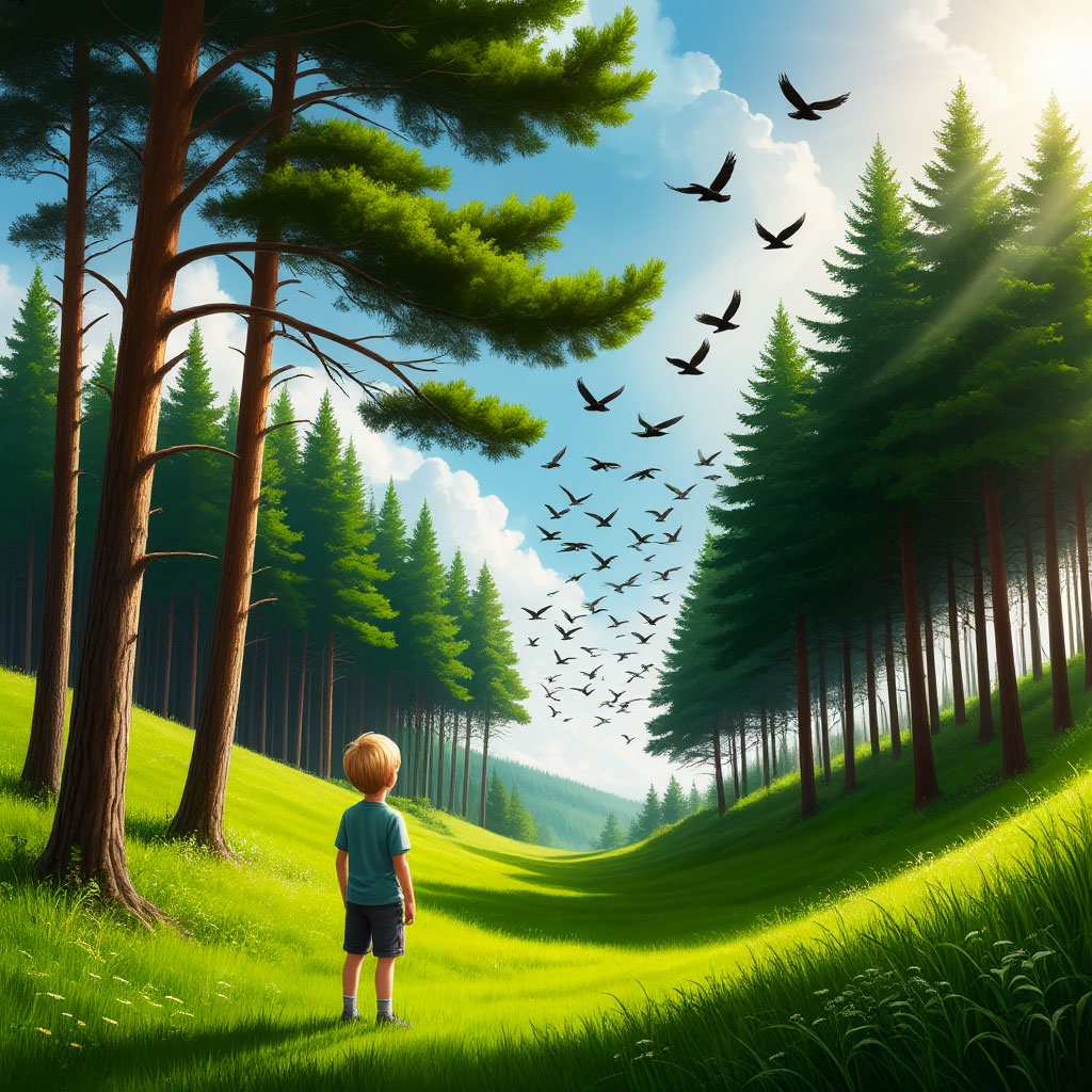 Иллюстрация к стихотворению «Ветром стать»